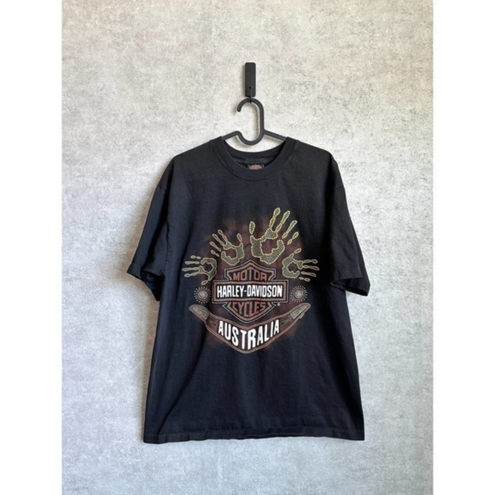 Vintage 1990’s Harley Davidson‎ Perth Australia Single Stitch Black T-Shirt